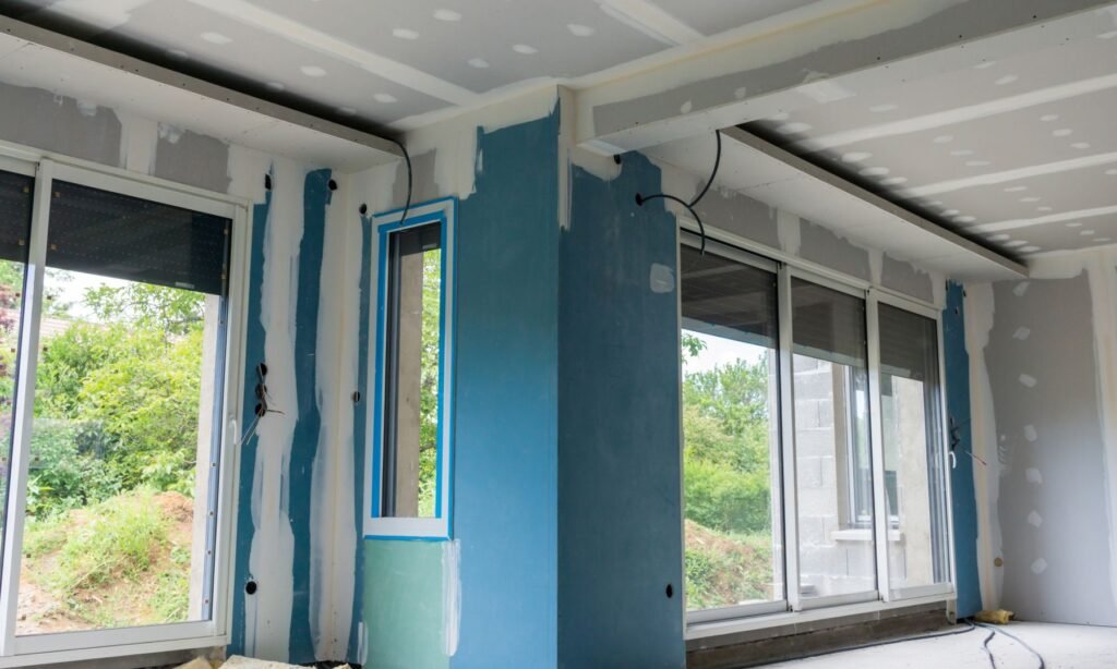 Aménagement intérieur d'un immeuble en construction